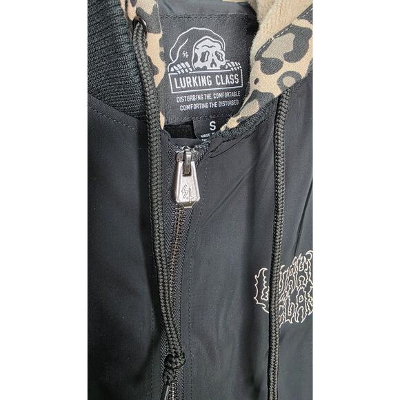 Lurking Class Sketchy Tank Grim Reaper Leopard Hoodie Streetwear Jacket Size S - Picture 5 of 13